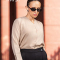 Office Wear Blouse – AB1596 - Cream Color