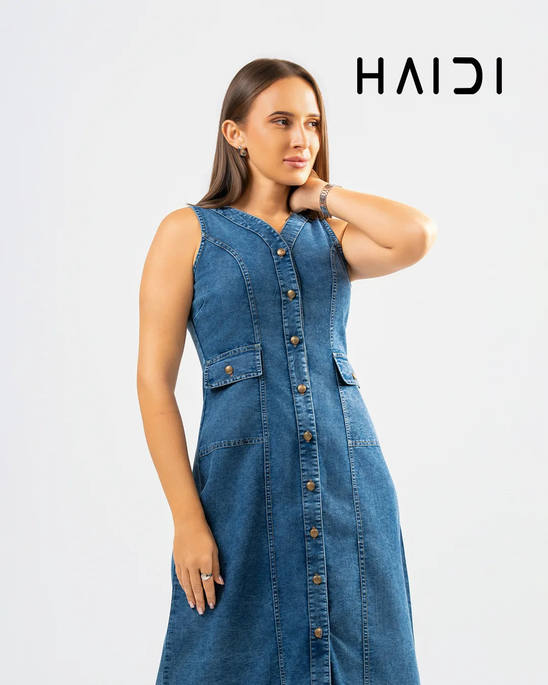 Denim Chambray Dress – KB0030