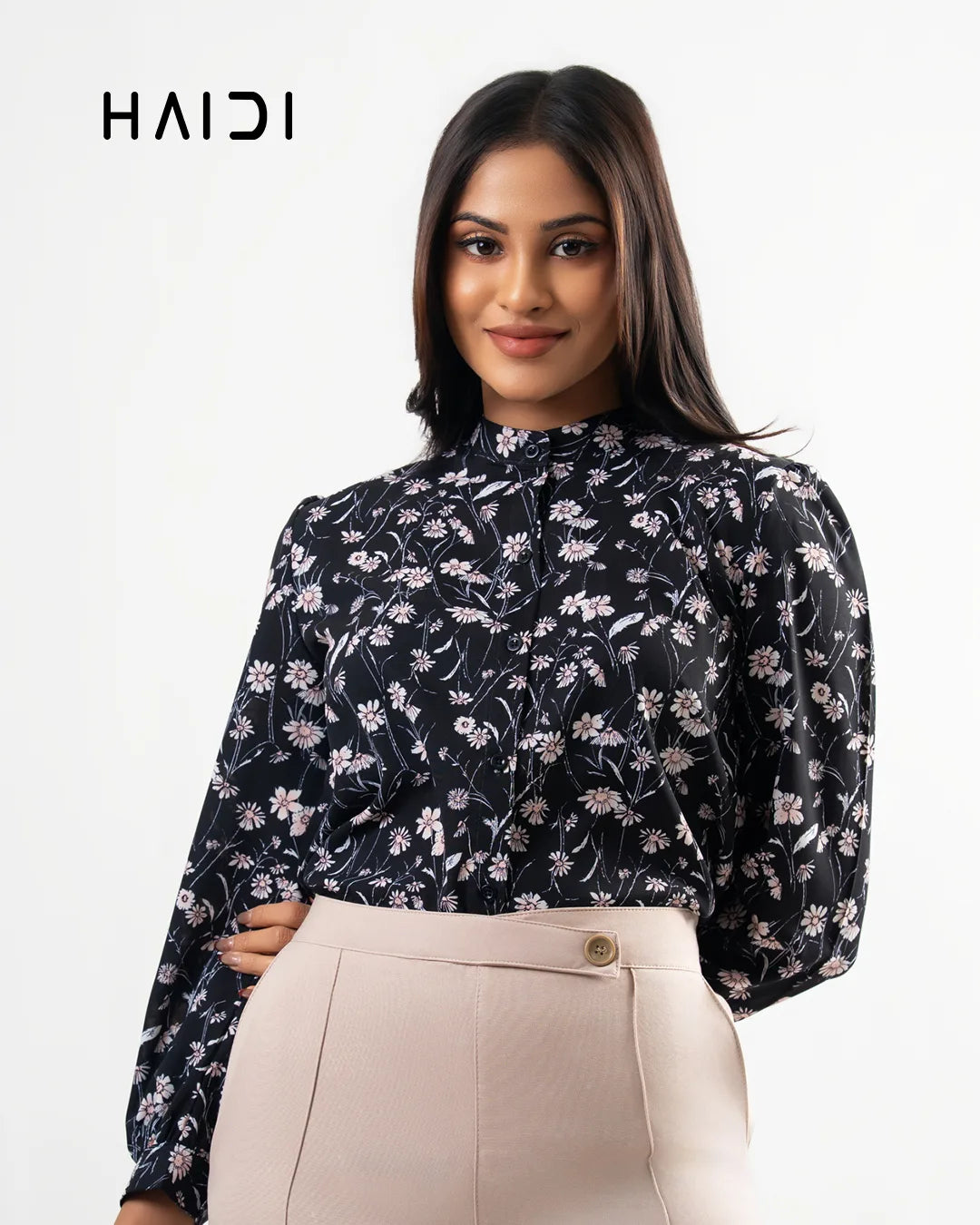 Office wear blouse - KB0001 - Floral B