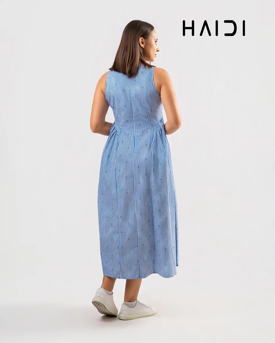 Midi Dress - KB0020 STRIPE W