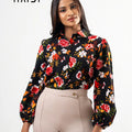 Office wear blouse - KB0005 - Floral B