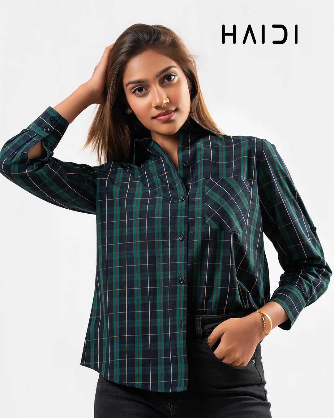 Check Shirt - KB0019 - Green