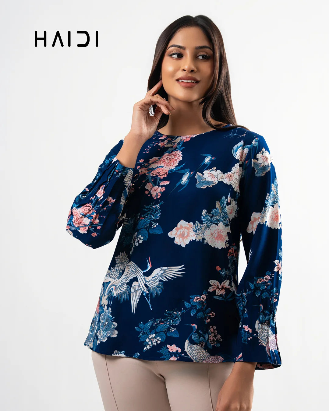 Office Wear Blouse - AB1038 - AOP B