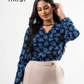Office wear blouse - AB1579 - AOP
