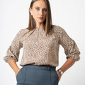 Office Wear Blouse – AB1568 – Brown