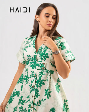 Midi Dress - KB0022 FLORAL