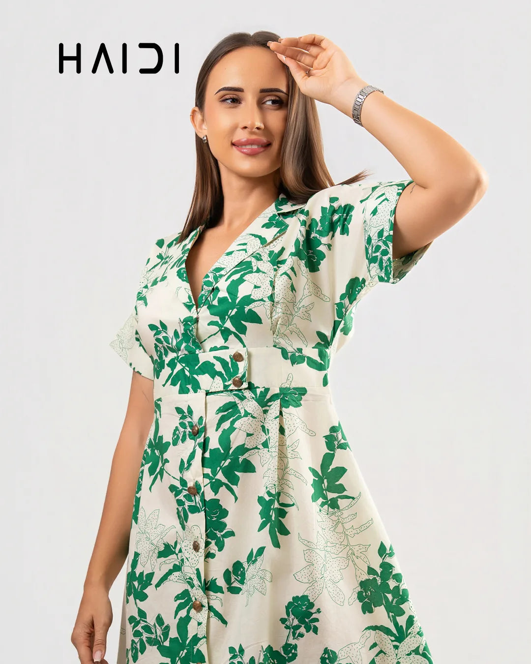 Midi Dress - KB0022 FLORAL