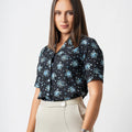 Office Wear Blouse - AB1604- AOP B