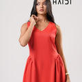 Midi Dress - KB0020A - Red