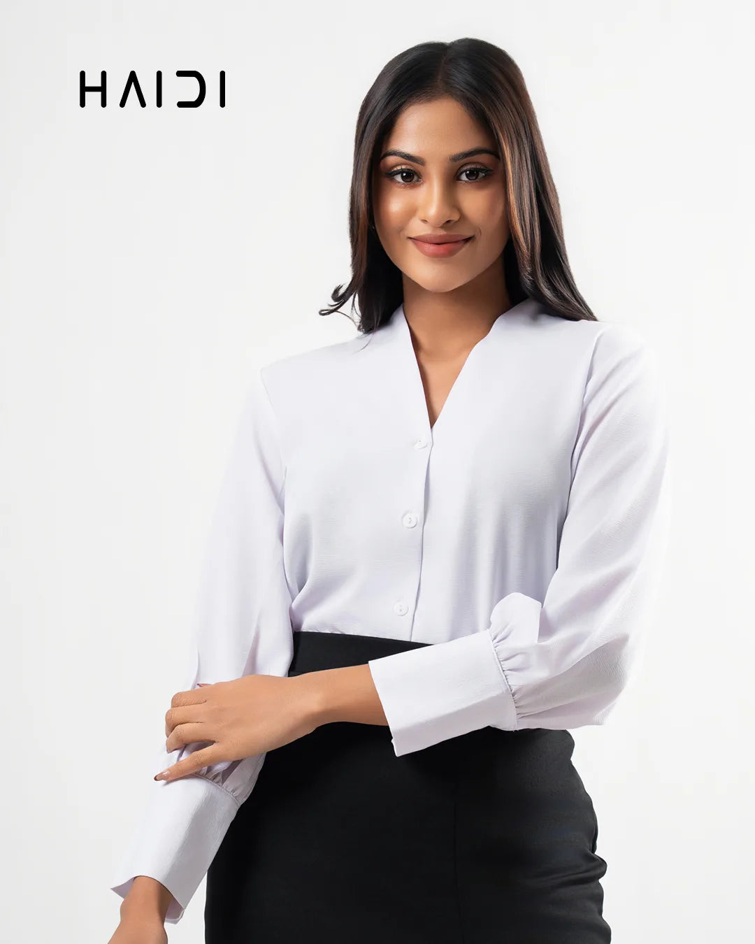 Office wear blouse - AB1626 - White