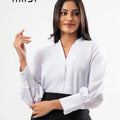 Office wear blouse - AB1626 - White