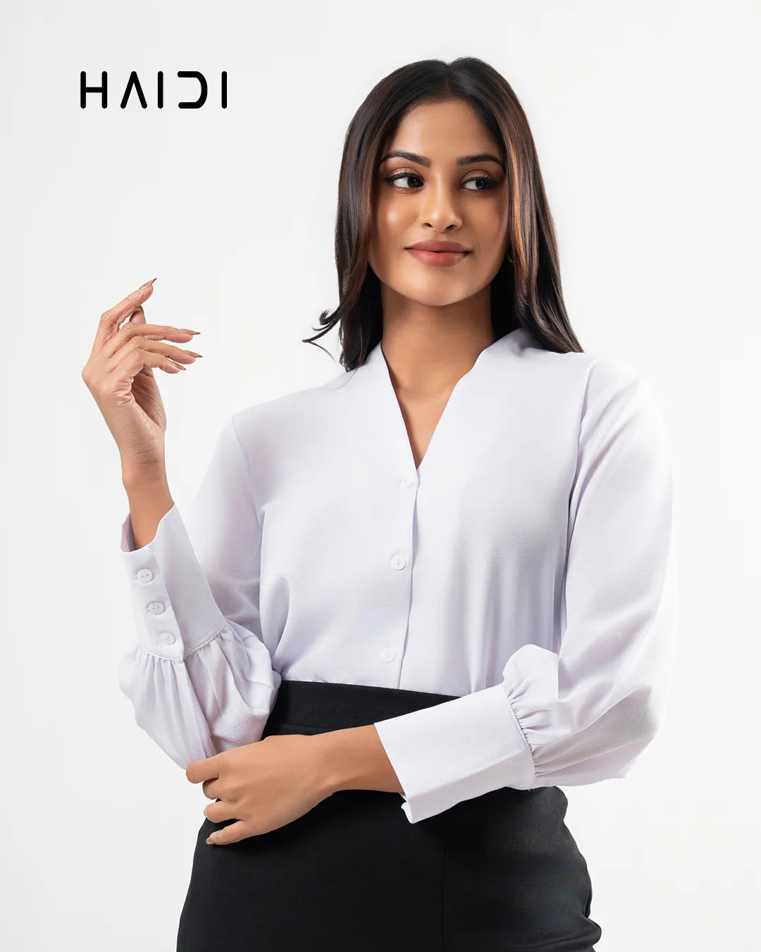 Office wear blouse - AB1626 - White