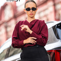 Office Wear Blouse – KB0026 - MAROON
