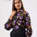 Office wear blouse - KB0006 - Floral P