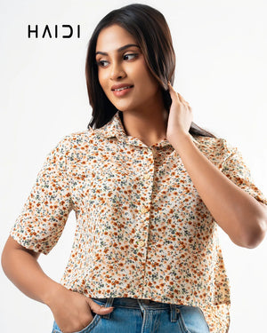 Crop top - KB0013 - Floral