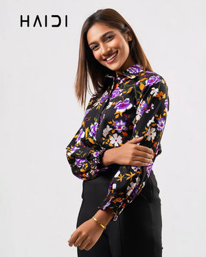 Office wear blouse - KB0006 - Floral P