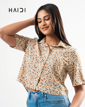 Crop top - KB0013 - Floral