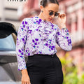 Office Wear Blouse – AB1037 - Purple
