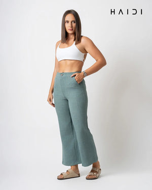Linen pant - P0056 Green