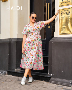 Midi Dress - KB0022 Off white