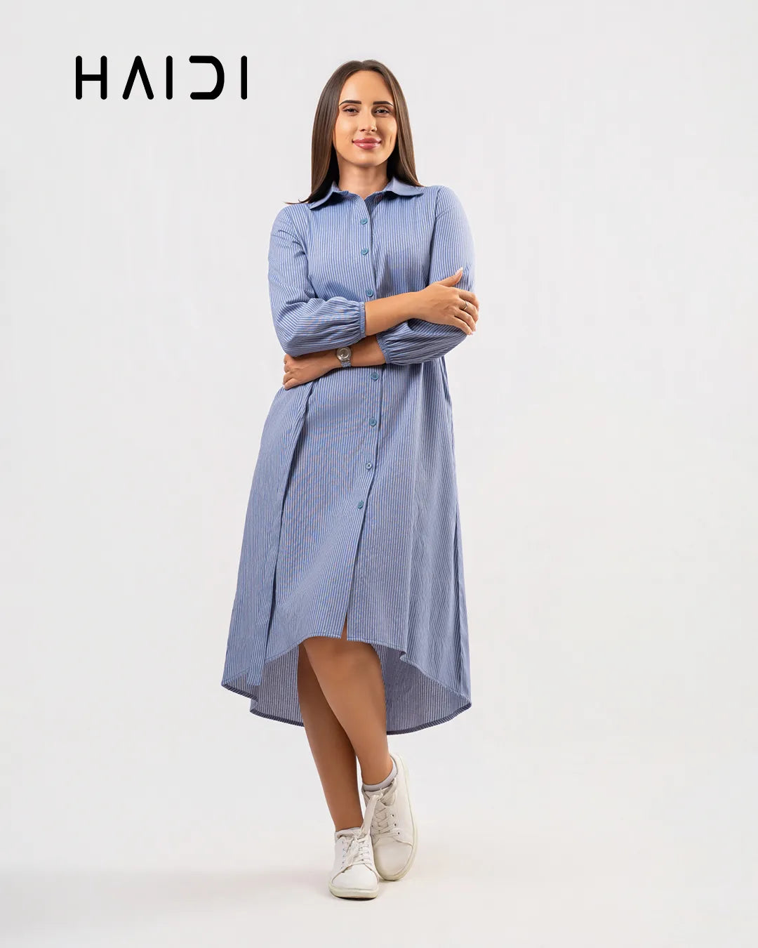 Midi Dress - KB0007 STRIPE