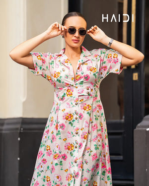 Midi Dress - KB0022 Off white