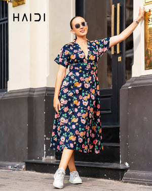Midi Dress - KB0022 Black