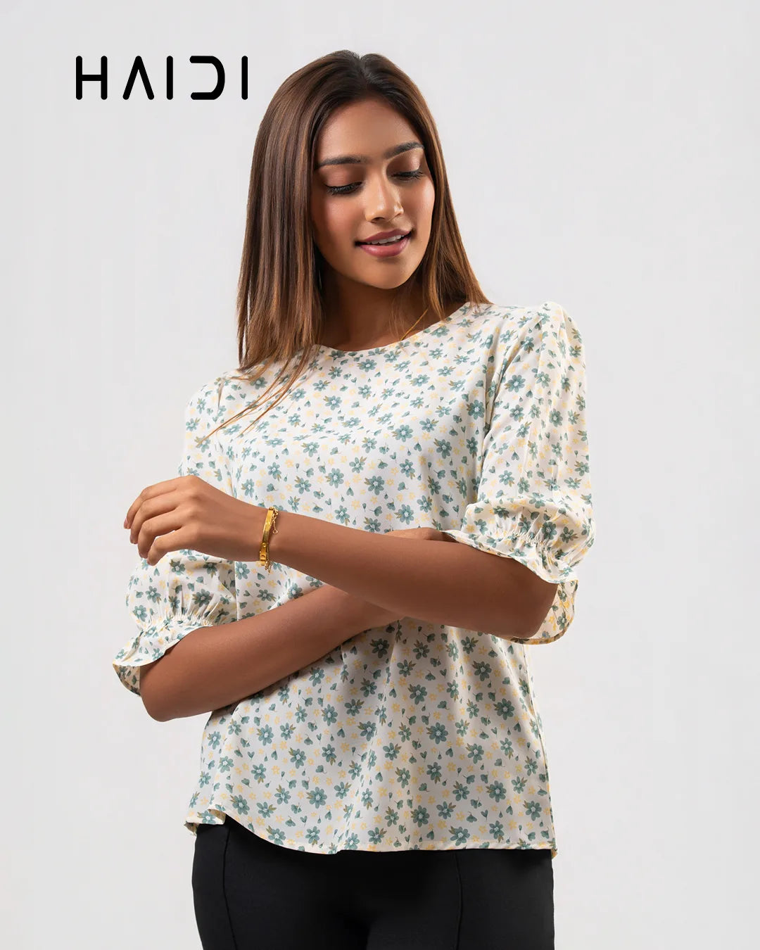 Office wear blouse - AB1621 - Floral W