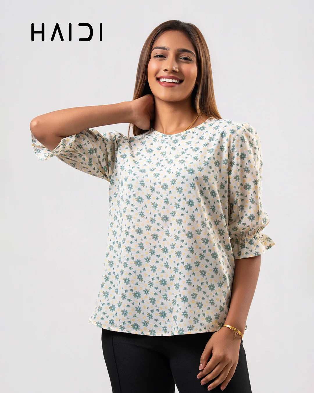 Office wear blouse - AB1621 - Floral W