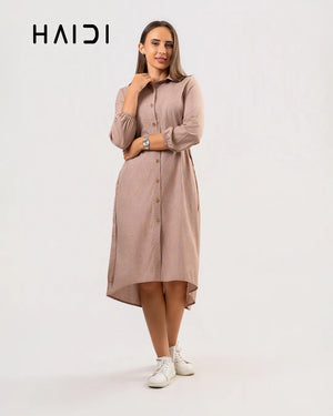 Midi Dress - KB0007 STRIPE BR