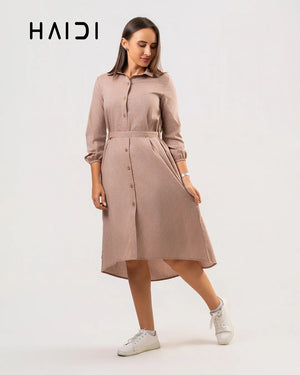 Midi Dress - KB0007 STRIPE BR