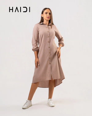 Midi Dress - KB0007 STRIPE BR