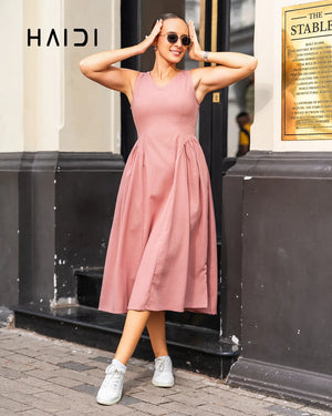 Midi Dress - KB0020A - PINK