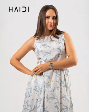 Midi Dress - KB0020 FLORAL W