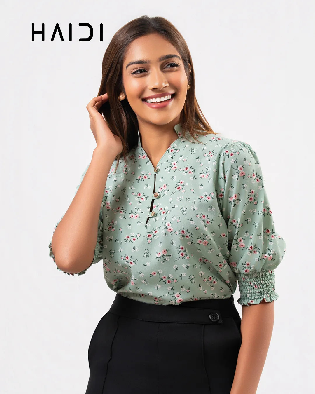 Office wear Blouse - AB1570 - Floral