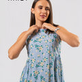 Midi Dress - KB0020 GINGHAM W