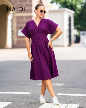 Midi Dress - KB0024 - PURPLE