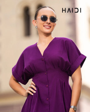 Midi Dress - KB0024 - PURPLE