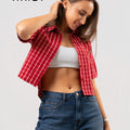 Crop top - KB0013 - Check R