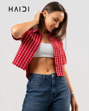Crop top - KB0013 - Check R