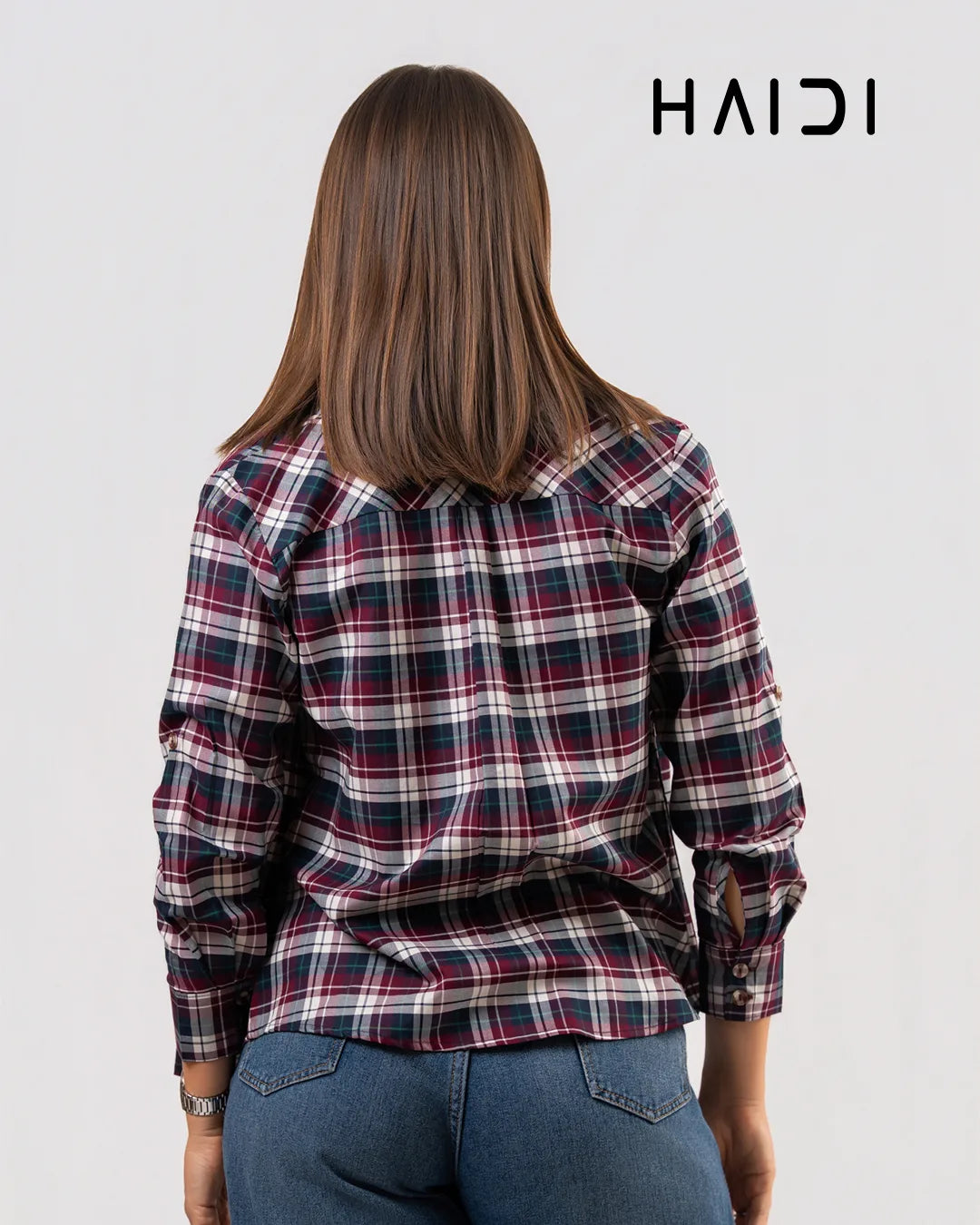 Check Shirt - KB0019 - Maroon