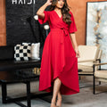 Tail Dress - AB1586 - RED