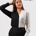Office wear blouse - AB 1615 - BW