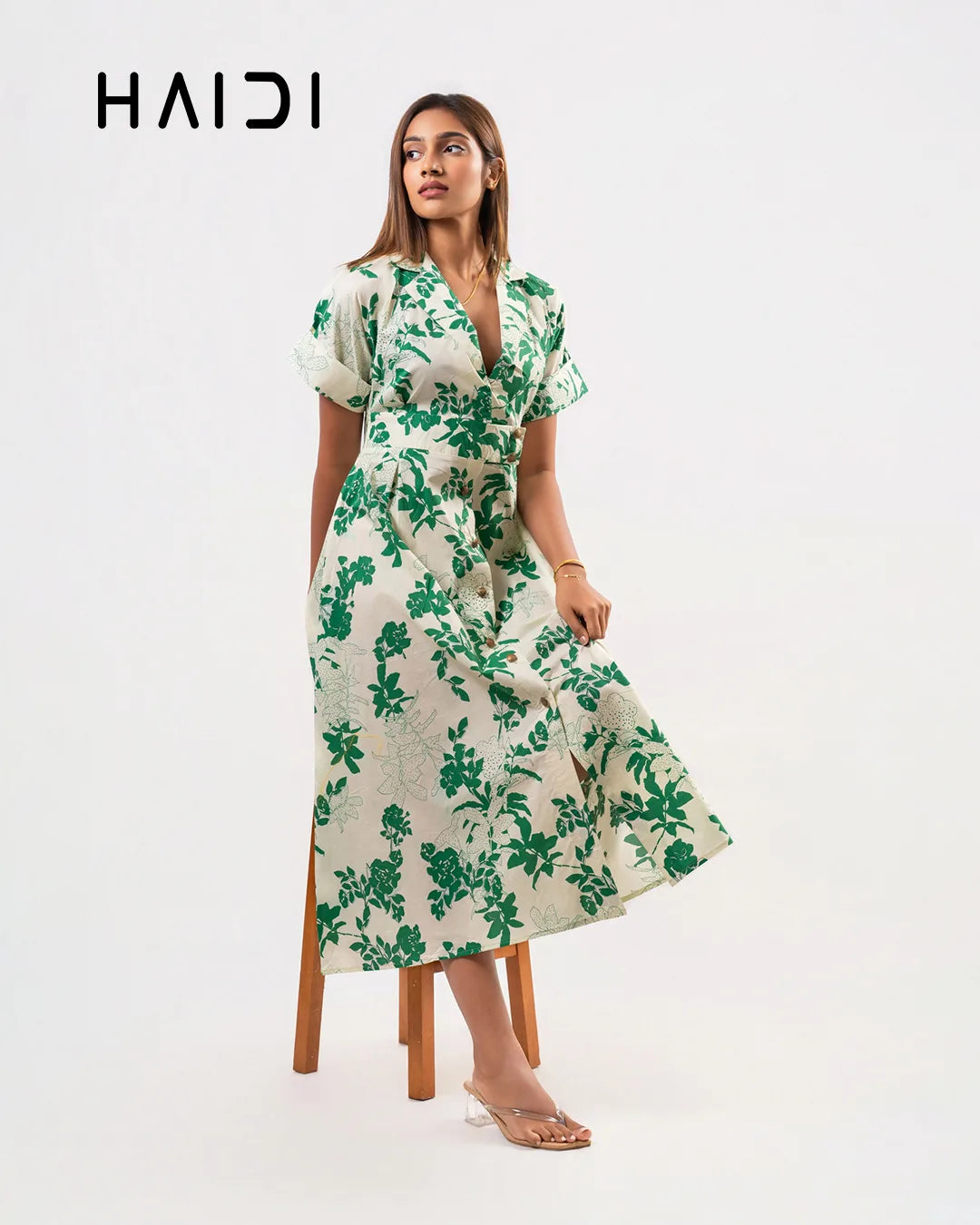 Midi Dress - KB0022 FLORAL