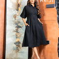Midi Dress - KB0023 - BLACK