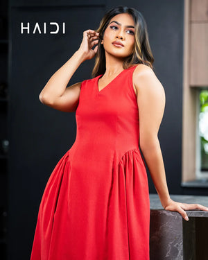Midi Dress - KB0020A - RD