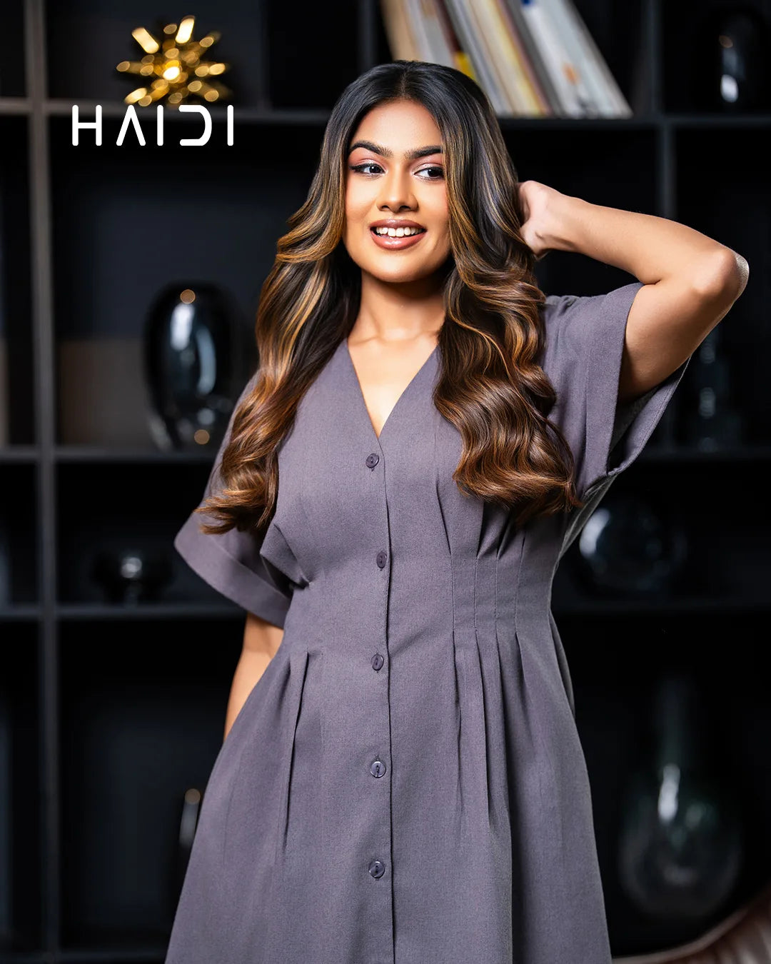 Midi Dress - KB0024 - Dark Ash