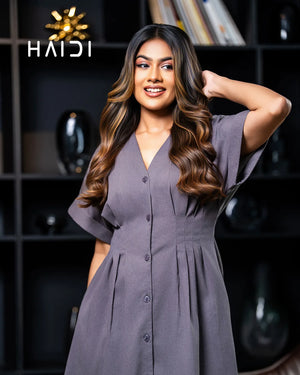 Midi Dress - KB0024 - Dark Ash