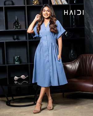 Midi Dress - KB0024 - Light Ash