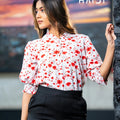 Office Wear Blouse – AB1570 - Red